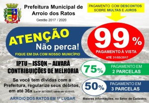 cartaz parcelamento 2017